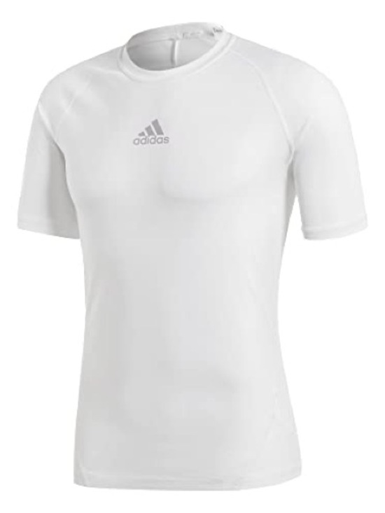 adidas Other - adidas White Performance Short Sleeve Tee with Center Logo
Size L
